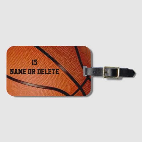 Personalized Basketball Luggage Tags