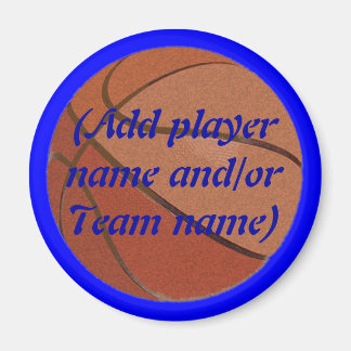 Personalized Basketball Magnet