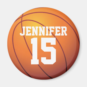 Personalized Basketball Magnet