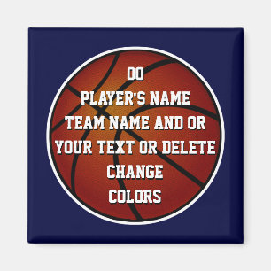 Personalized Basketball Magnets, BULK or Buy One Magnet