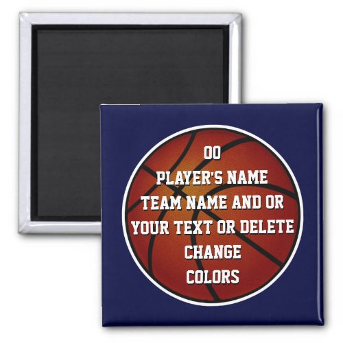 Personalized Basketball Magnets BULK or Buy One Magnet