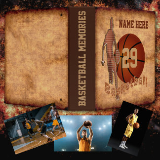 Personalized Basketball Memories Three Ring Binder