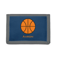 Personalized Basketball Men's Boy's Wallet Gift