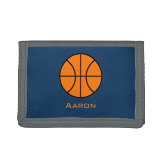 Personalized Basketball Men's Boy's Wallet Gift