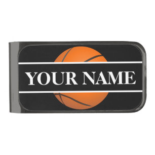 Personalized Basketball Money Clip