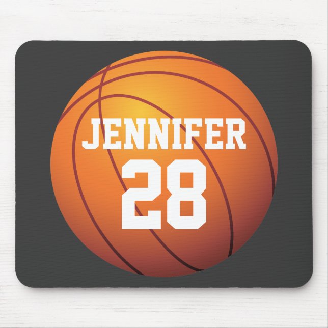 Personalized Basketball Mouse Pad (Front)