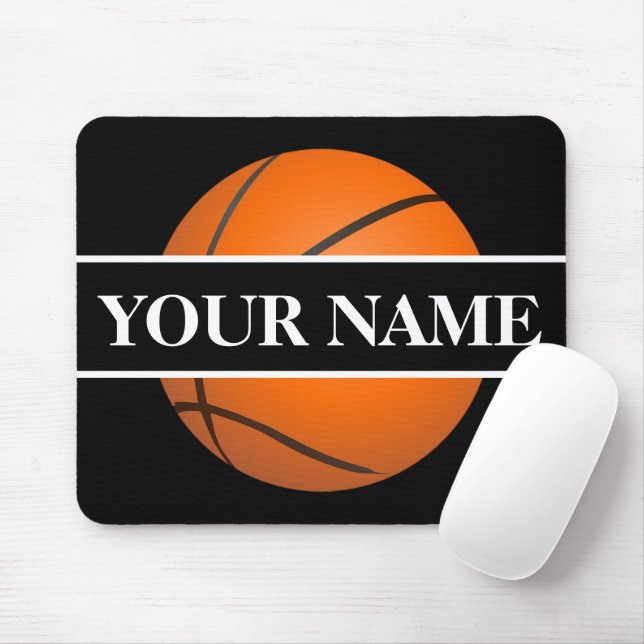 Personalized Basketball Mousepad (With Mouse)