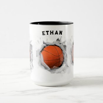 Personalized Basketball  Mug by ebbies at Zazzle