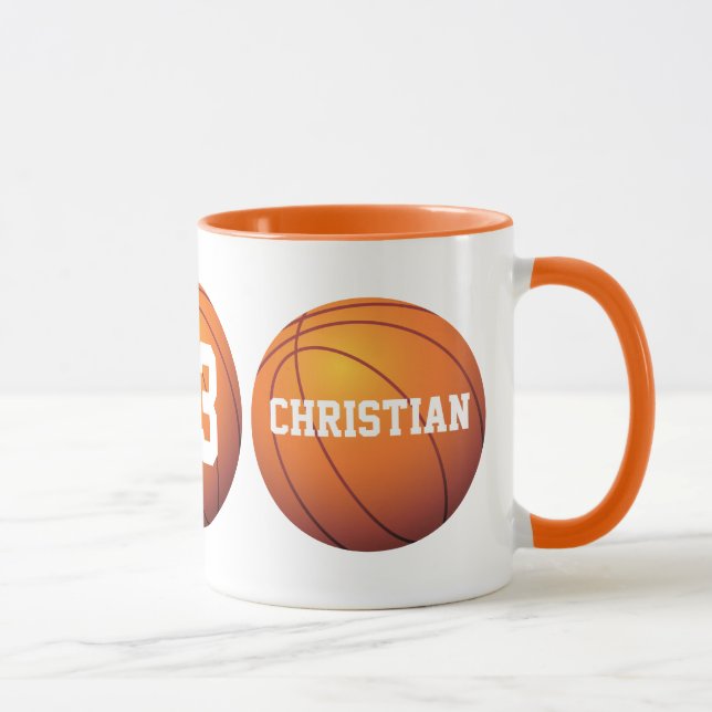 Personalized Basketball Mug (Right)