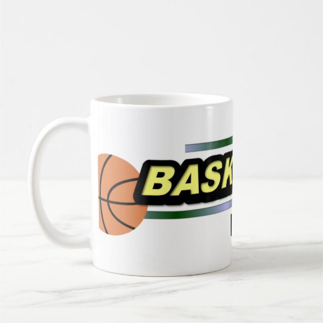 Personalized Basketball Mug (Left)