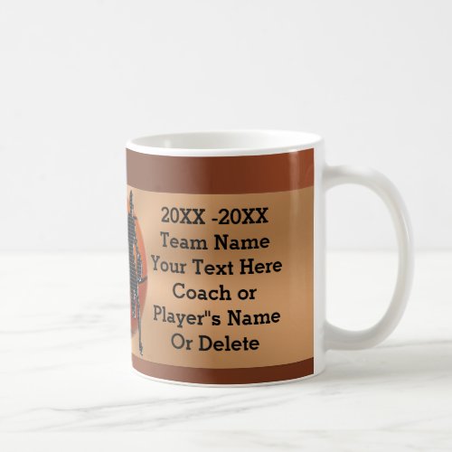 PERSONALIZED Basketball Mugs for Players Coaches