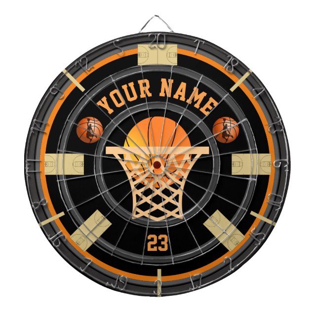 Personalized Basketball Multi-Target Dart Board (Front)
