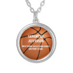 Personalized Basketball Name Number Sports Pendant