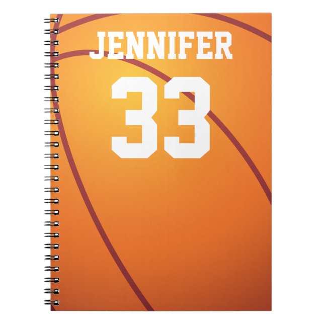 Personalized Basketball Notebook (Front)