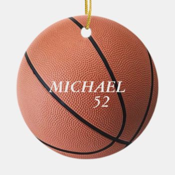 Personalized Basketball Ornament by Baysideimages at Zazzle