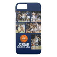 Personalized Basketball Photo Collage Name Team # iPhone 8/7 Case