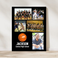 Personalized Basketball Photo Collage Name Team #