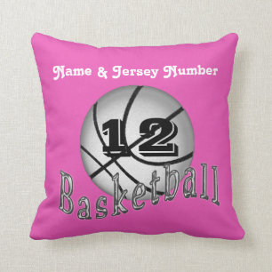 Personalized Basketball Pillows w/ NAME and NUMBER
