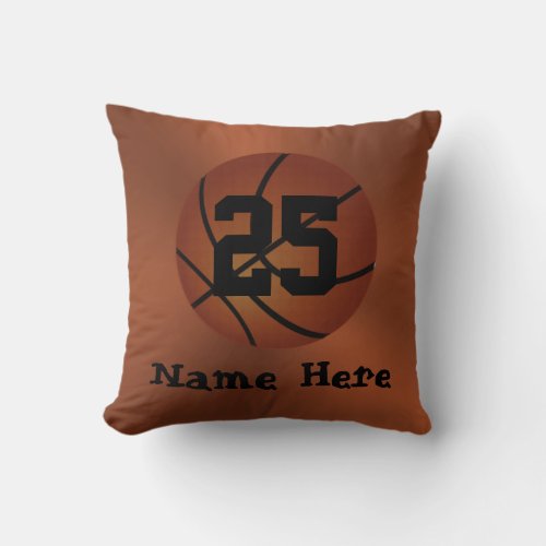 Personalized Basketball Pillows w NAME and NUMBER