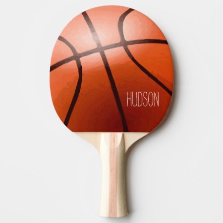 Personalized Basketball Ping Pong Paddle