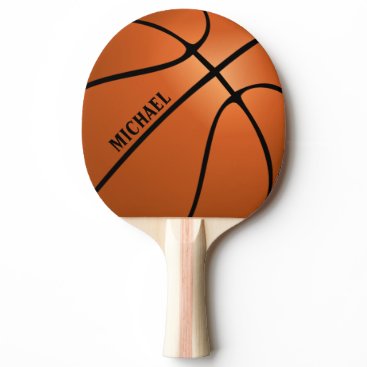 Personalized Basketball Ping Pong Paddle