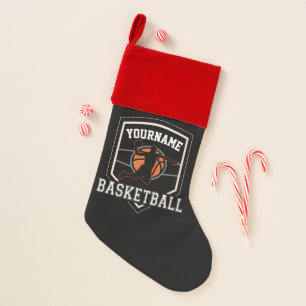 Personalized Basketball Player NAME Slam Dunk Team Christmas Stocking