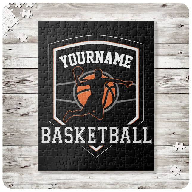 Personalized Basketball Player NAME Slam Dunk Team Jigsaw Puzzle (Creator Uploaded)