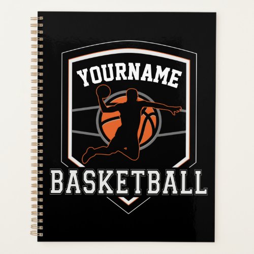 Personalized Basketball Player NAME Slam Dunk Team Planner