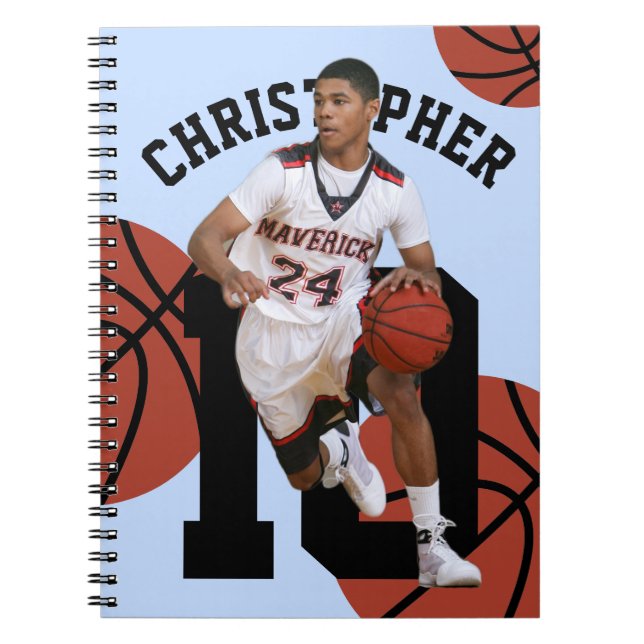 Personalized Basketball Player Notebook (Front)