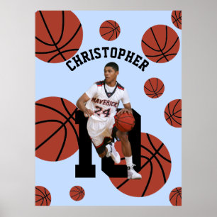 Personalized Basketball Player Poster