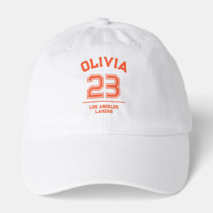 Personalized Basketball Player Sport Name Simple Hat