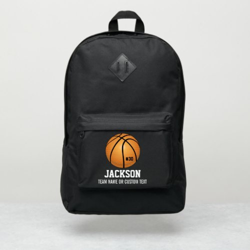 Personalized Basketball Player Team Name Custom Port Authority Backpack