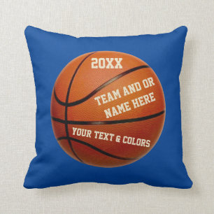 Personalized Basketball Players Gifts YOUR COLORS Throw Pillow