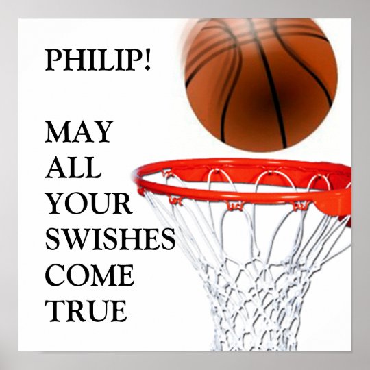 Personalized Basketball Poster | Zazzle.com