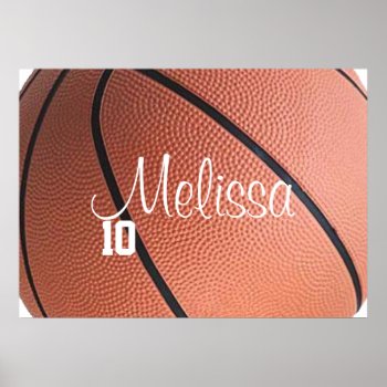 Personalized Basketball Poster by Baysideimages at Zazzle