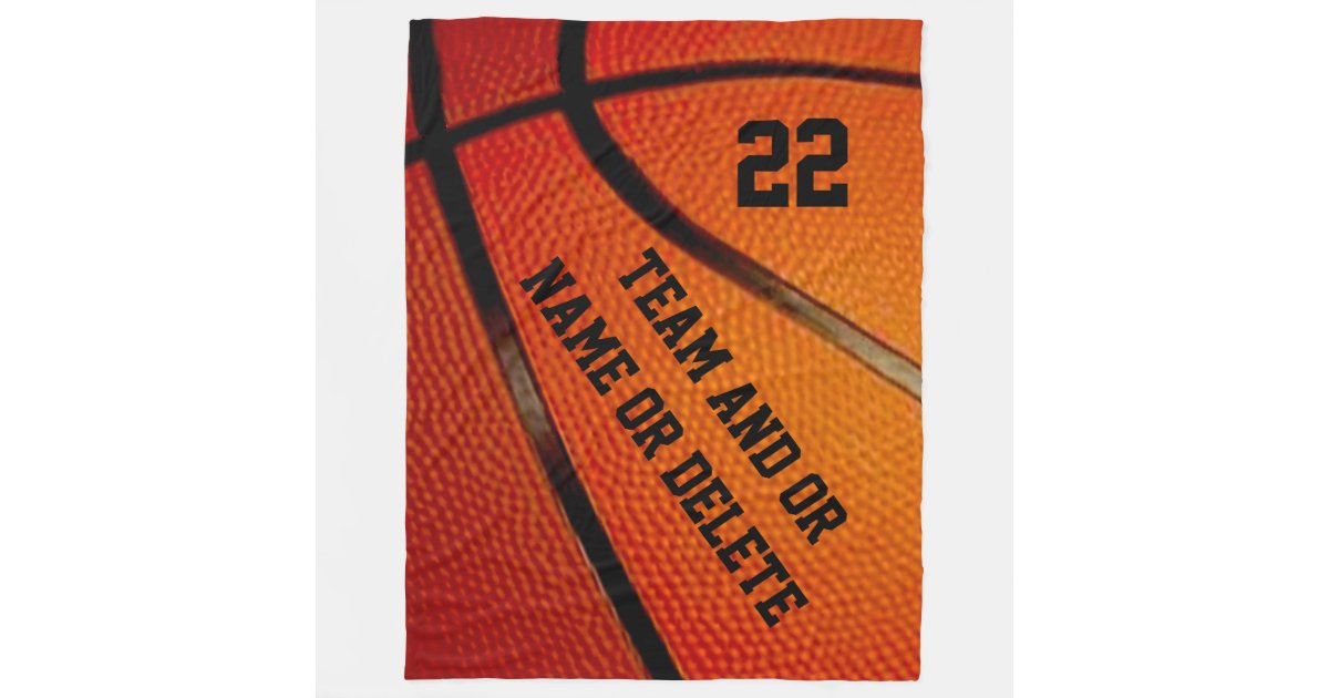 Personalized Basketball Senior Gift Ideas Blanket Zazzle Com