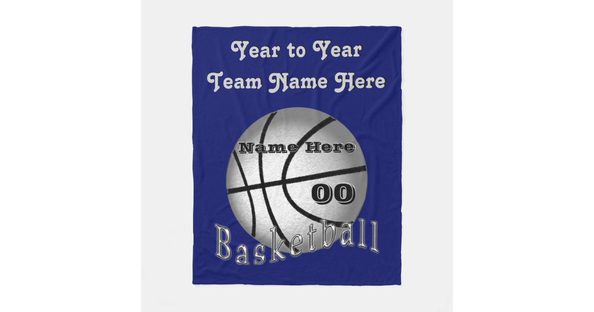 Personalized Basketball Senior Night Gifts Blanket Zazzle Com