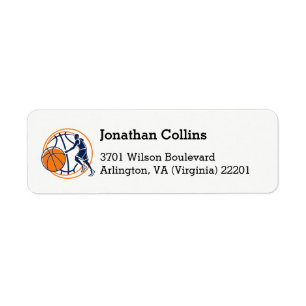 Personalized Basketball Sport Label