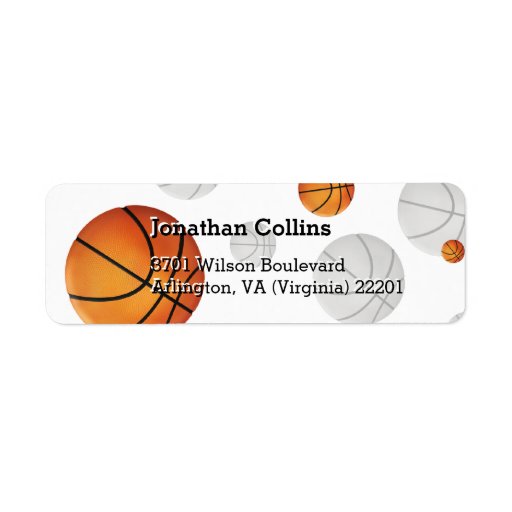 Personalized Basketball | Sport Label | Zazzle