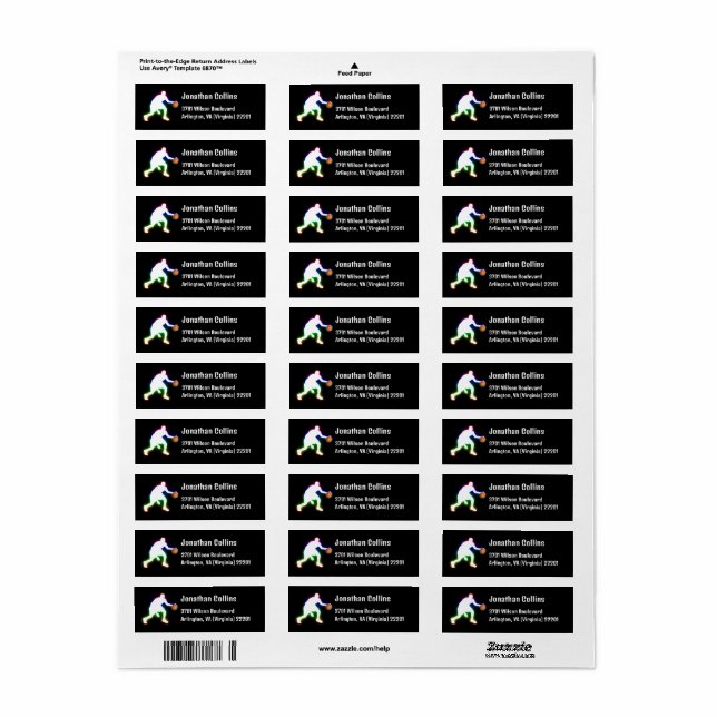 Personalized Basketball | Sport Label (Full Sheet)