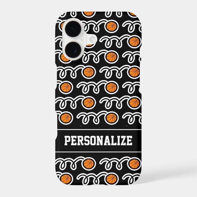 Personalized basketball sports fan pattern design Case-Mate iPhone case (Back)