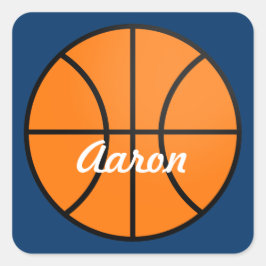 Personalized Basketball Sports Party Stickers