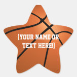 Personalized Basketball Star stickers