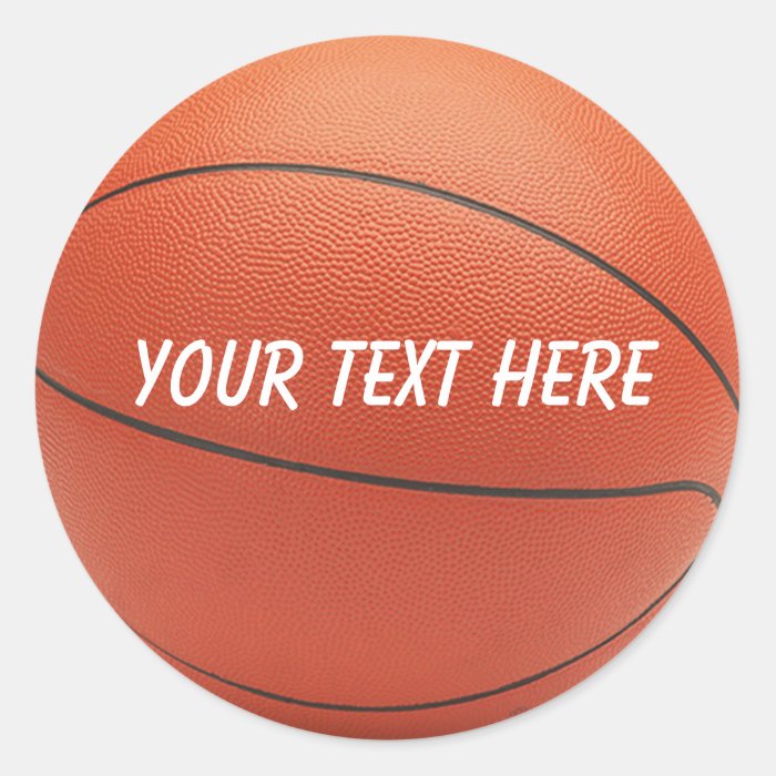 Personalized Basketball Sticker