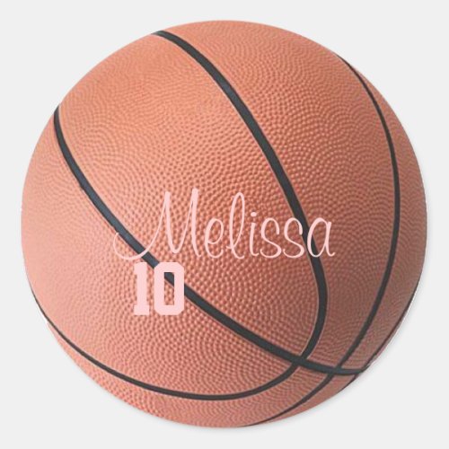 Personalized Basketball Stickers