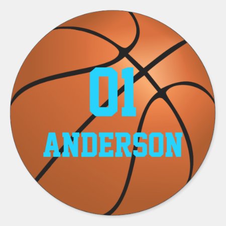 Personalized Basketball Stickers