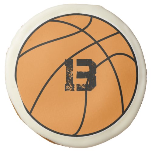 Personalized Basketball  Sugar Cookie
