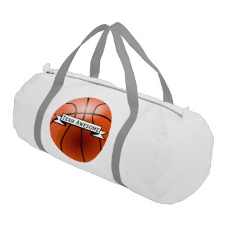 Personalized Basketball Team Banner Duffle Bag