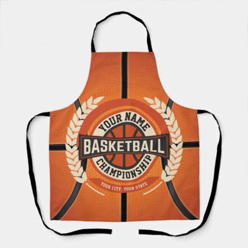 Personalized Basketball Team Player Custom Athlete Apron
