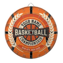 Personalized Basketball Team Player Custom Athlete Dart Board